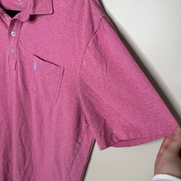 Johnnie-O Pink Polo Shirt Classic Design - Picture 5 of 6